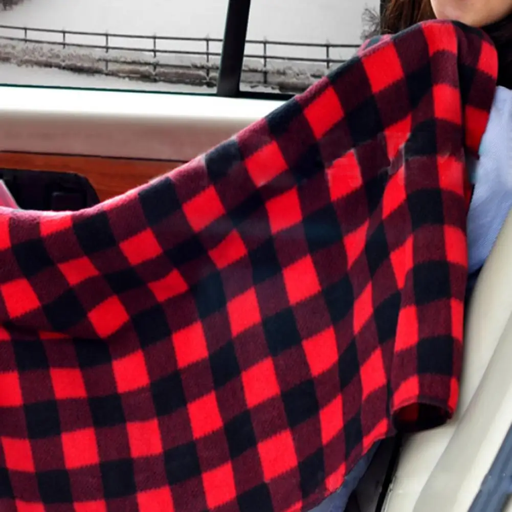 145*100cm Lattice Energy Saving Warm 12V Car Heating Blanket car heated blanket Autumn And Winter Electric Blanket Car Accessories