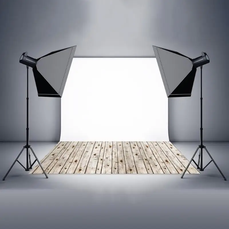 

Retro Wood Block Photography Backdrops Photo Background for Studio Video