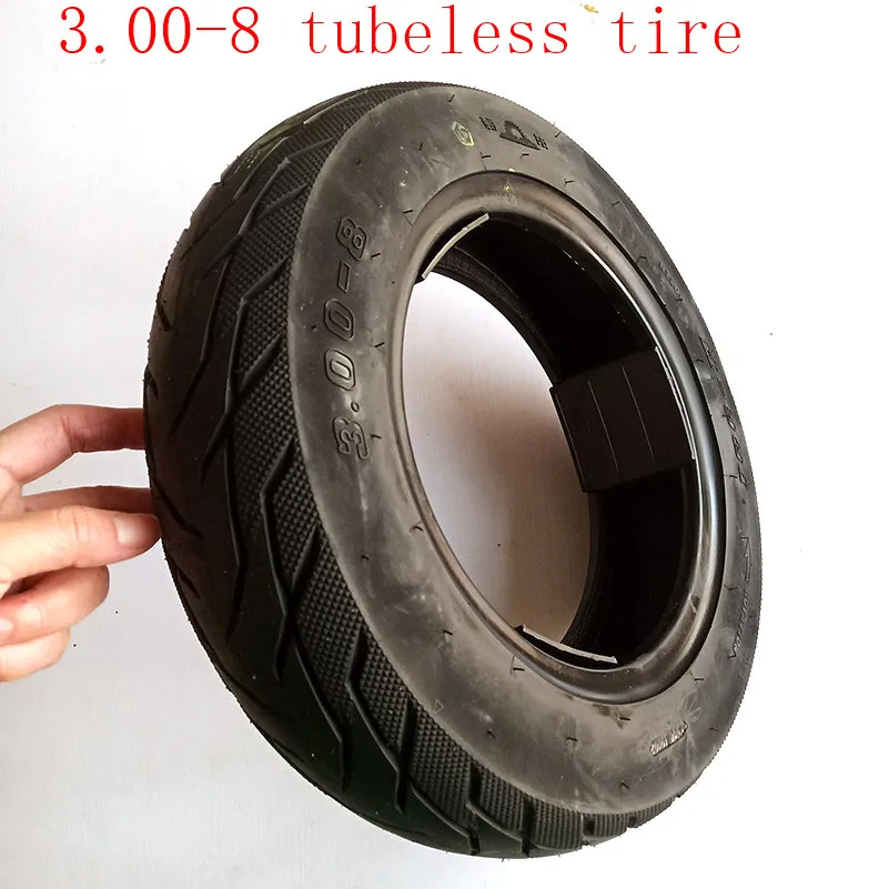 Размер 3,00-8 скутер бескамерные tireвакуумный шины для газовых и электрических скутеров складские транспортные средства мини Мотоцикл мопед " обод