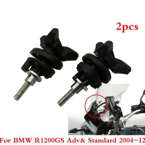 

Motorcycle Windscreen Windshield Lock Screw Mount Clip Clamp Bolts For BMW R 1200GS ADV Adventure R1200 GS 2004 - 2012 R1200GS