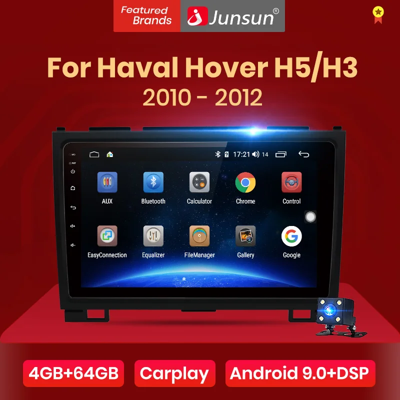 Junsun 4G + 64G CarPlay Android 9 0 для HAVAL Hover Защитные чехлы сидений сшитые специально Great Wall H5 H3