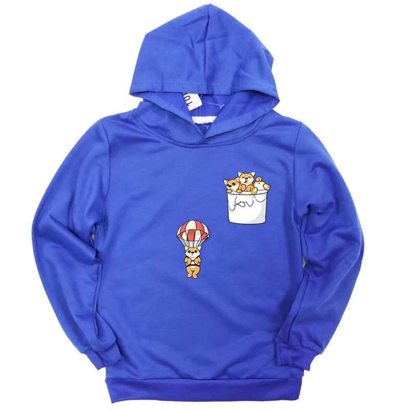 Hoodies 7 Kids Hoodies Dog Print Baby Boy Outfit Girls Sweatshirts Baby Long Sleeve Girls Top Summer Fashion Hoodies for Teens 2-14t - Цвет: Hoodies 7