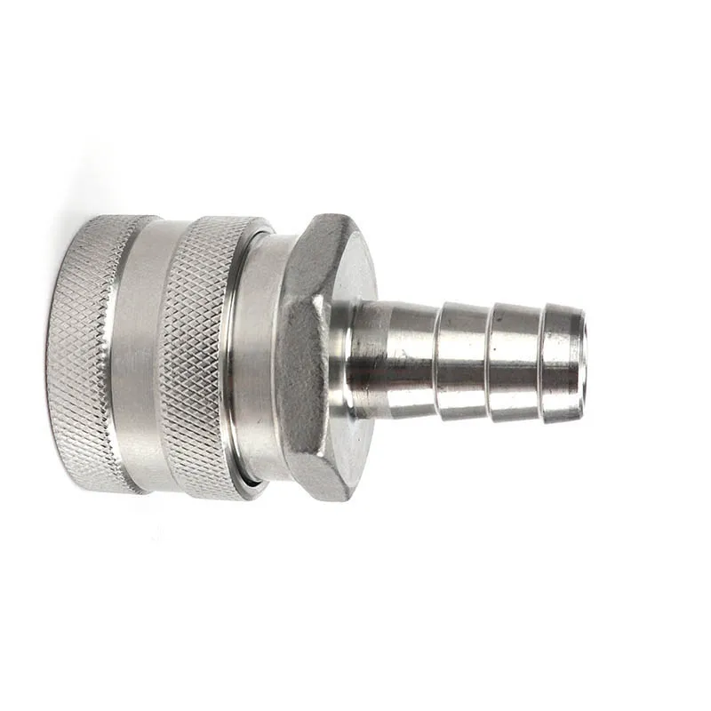 Набор быстроразъемных фитингов Homebrew для мужчин QD-1/" Female NPT Female QD-1/2" Hose Barb при движении жидкостей на 60 фунтов/кв. дюйм или меньше