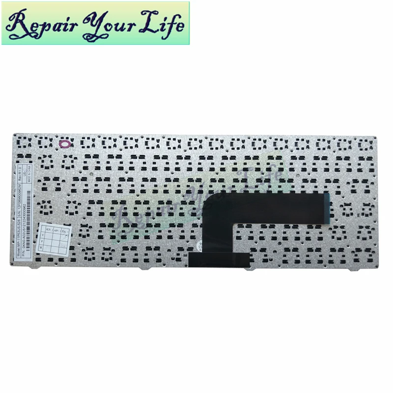 Pegatron B14Y 용 노트북 키보드 Clevo W540 US 영어 레이아웃 MP-11P53US 528 12F089800962M 0KN0-A02US12 black KB