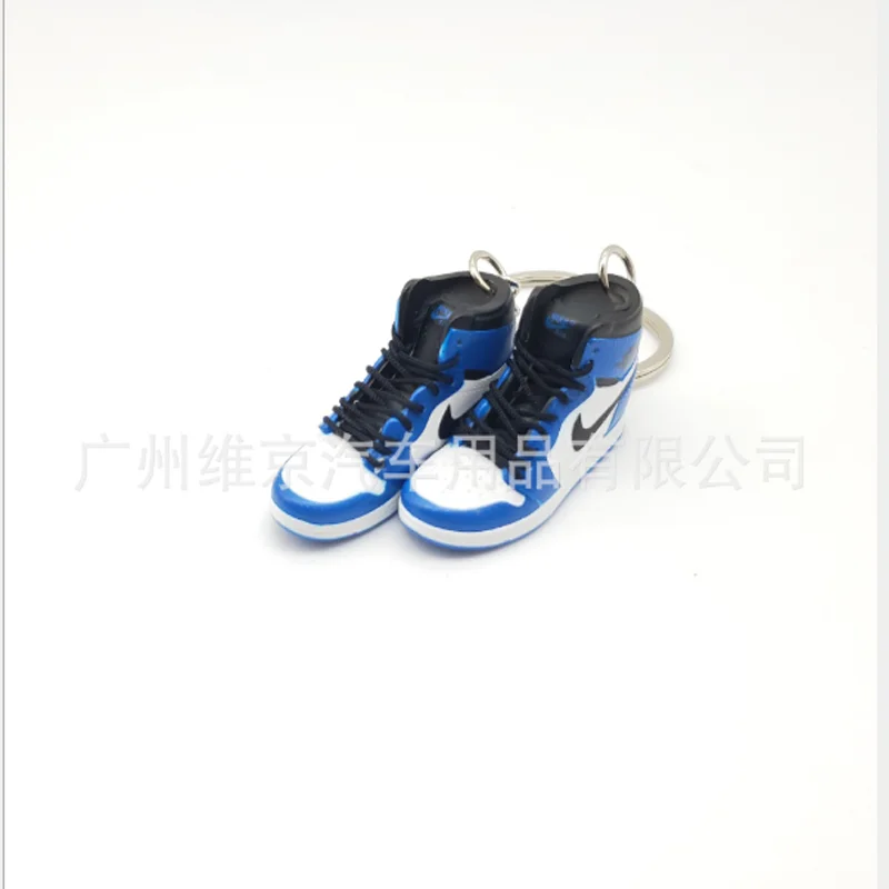 Дропшиппинг aj1 Chicago “не для перепродажи красный” брелок в виде кроссовка Air Jordan 1 3D мини-кроссовки, заблокированный спортивный брелок в виде кроссовка s