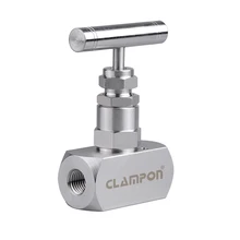 Игольчатый кислотный клапан, кислотостойкий Регулируемый лабораторный клапан высокого давления, S6-NVF-FN 1/" NPT 1/2" NPT нержавеющая сталь