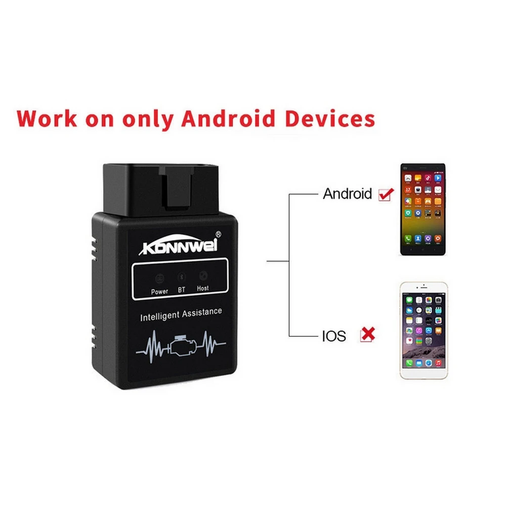 Новинка Автомобильный сканер KONNWEI KW912 считыватель кодов Bluetooth3.0 OBDII адаптер