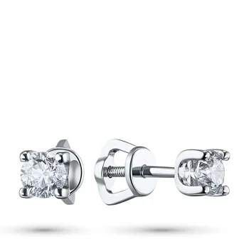 

Pusety of white gold with diamond e0901ps06200852
