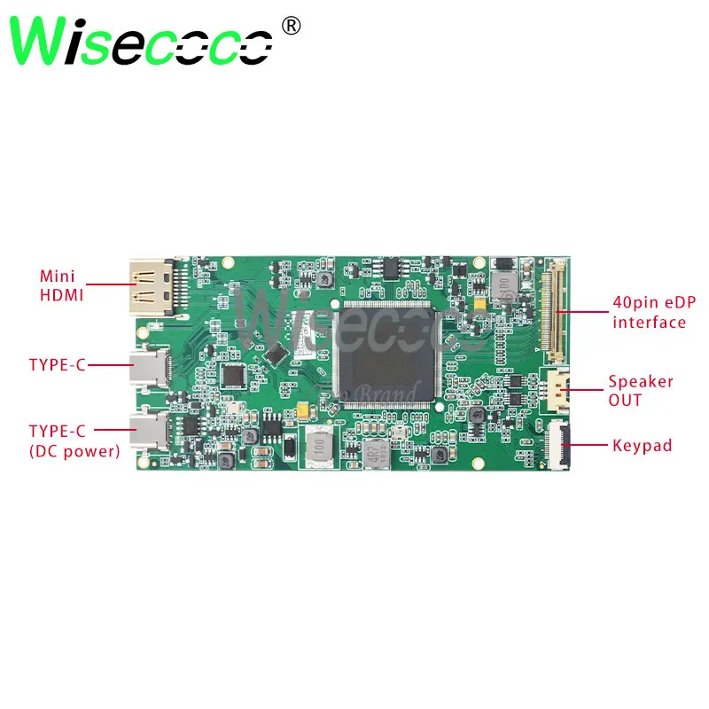 Wisecoco 4k USB-c type-c плата драйвера с клавиатурой mini hdmi 40pin edp интерфейс для 4k планшета ноутбука мини ПК Дисплей