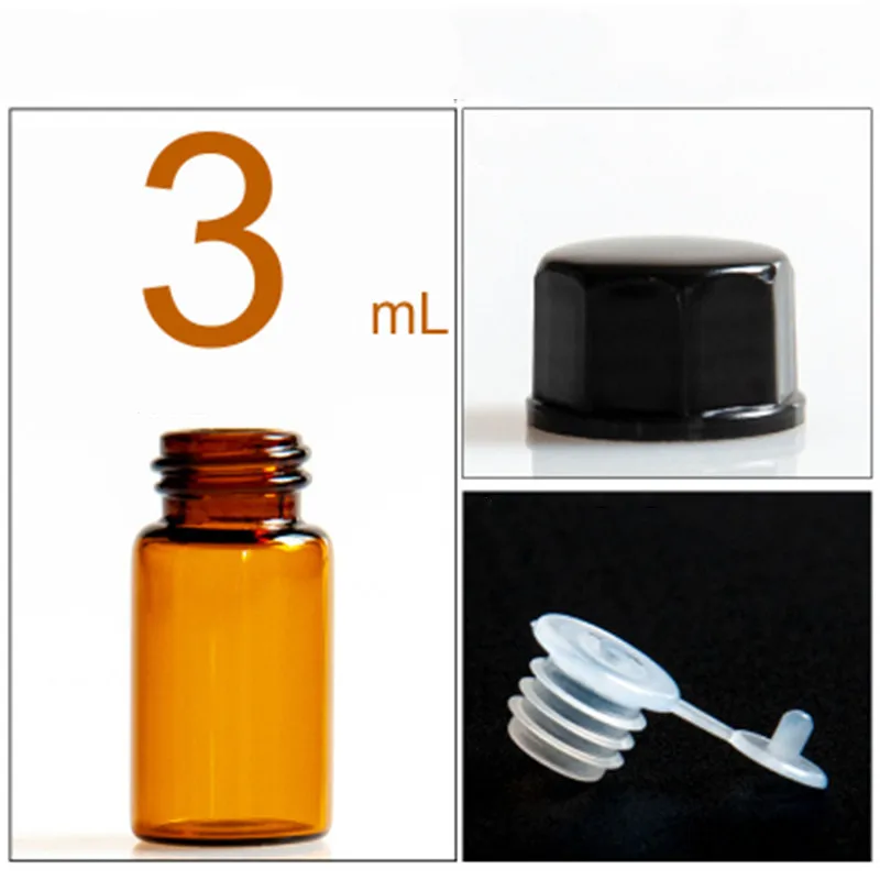 1 개/몫 5 ML 작은 유리 병 작은 라운드 컨테이너 휴대용 작은 병 유리 에센셜 오일 병 화장품 용기
