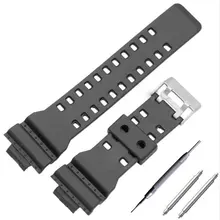 16mm Rubber Watch Band Strap Fit For Casio G Shock Replacement Black Waterproof Watchbands Accessories