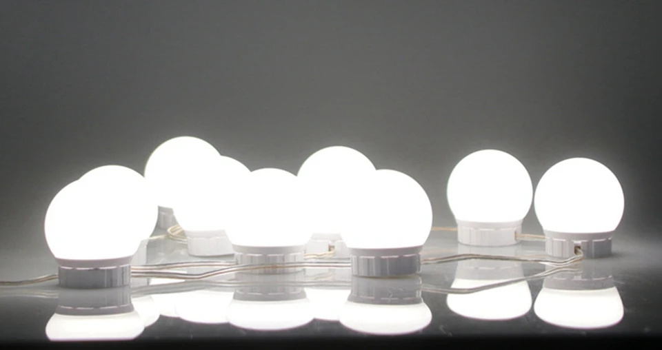 DC5V с питанием от USB голливудский светодиодный светильник-зеркало для макияжа, студийный светильник для ванной комнаты с зеркалом, заполняющий светильник светодиодный, лампа для косметического туалетного столика