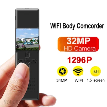 

1296P/1080P 34MP Camera Recorder 2000MAH 1.5inch WIFI AP Mini Comcorder Night Vison Wide Angle Police Security Guard Micro DV