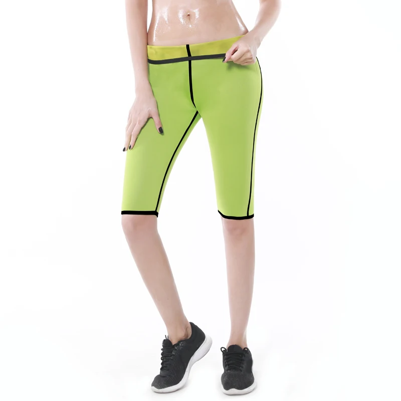 army green Женские спортивные шорты для похудения, неопреновые утягивающие штаны для похудения, нижнее белье для фитнеса, Корректирующее белье, 5 цветов - Цвет: army green