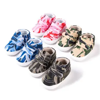 

Fashion Toddler Baby Boy Girl First Walkers Shoes Camouflage Soft Sole Casual Shoes Prewalker Crib For 0 -18 Months Baby