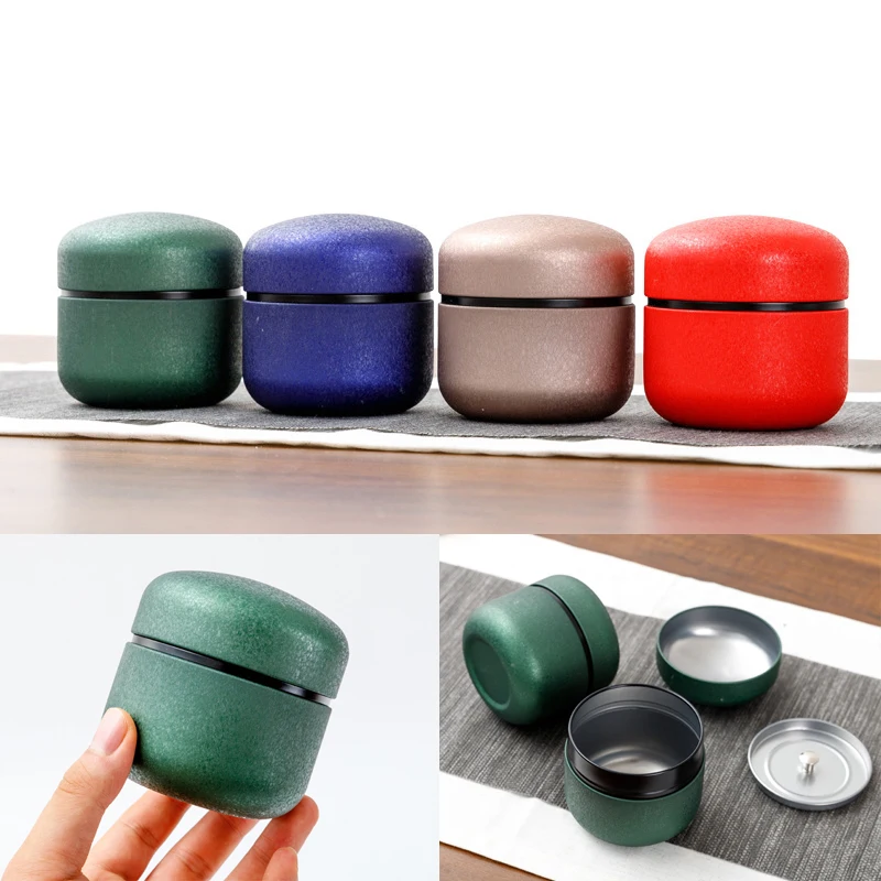 

Portable Mini Tea Cans Tinplate Candy Tin Box with Sealing Layer