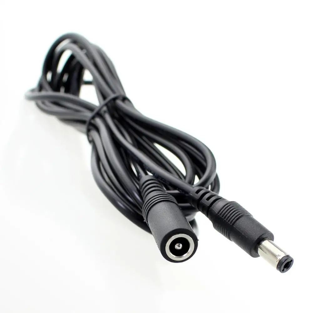 Светодиодный пайки удлинитель кабеля питания 20AWG 10 футов мужского и женского пола 5,5 мм x 2,1 мм DC удлинитель Мощность кабель для 5050/3528 Светодиодные ленты