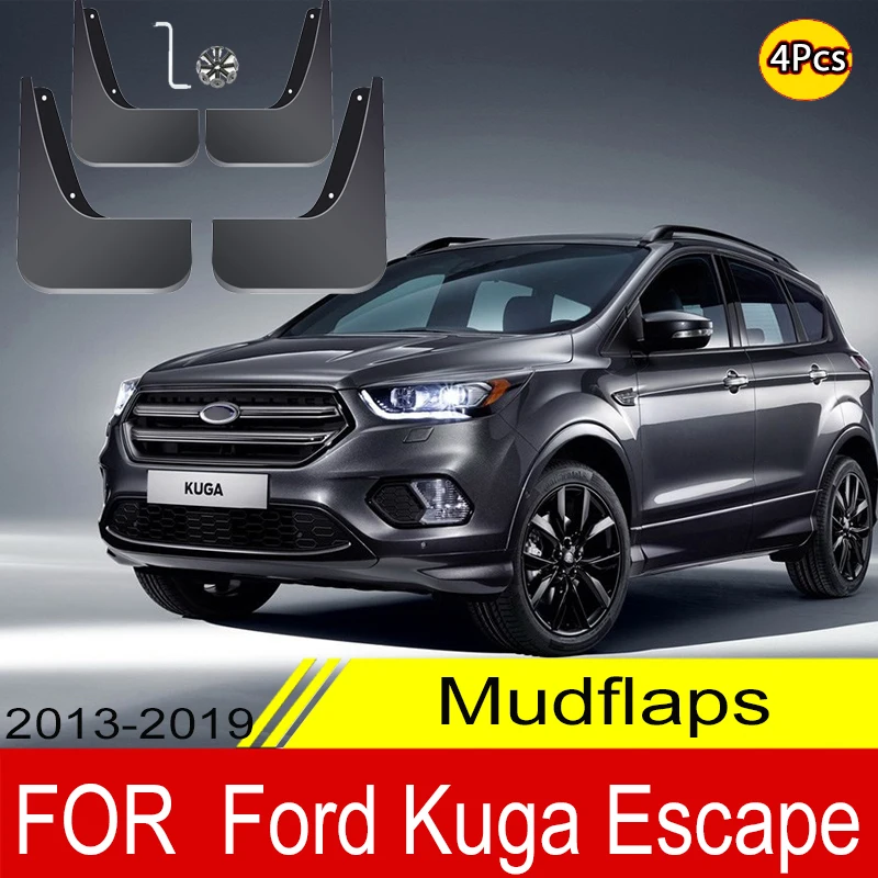 Mud Flaps For Ford Kuga Escape 2013 2014 2015 2016 2017 2018 2019 Splash Guards Mudflaps Front Rear Mudguards Fender | Автомобили и