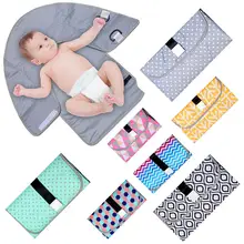 Newborn Baby Portable Diaper Changing Pad Outdoor Waterproof Baby Diaper Changing Pad Foldable Nappy Mat Clutch
