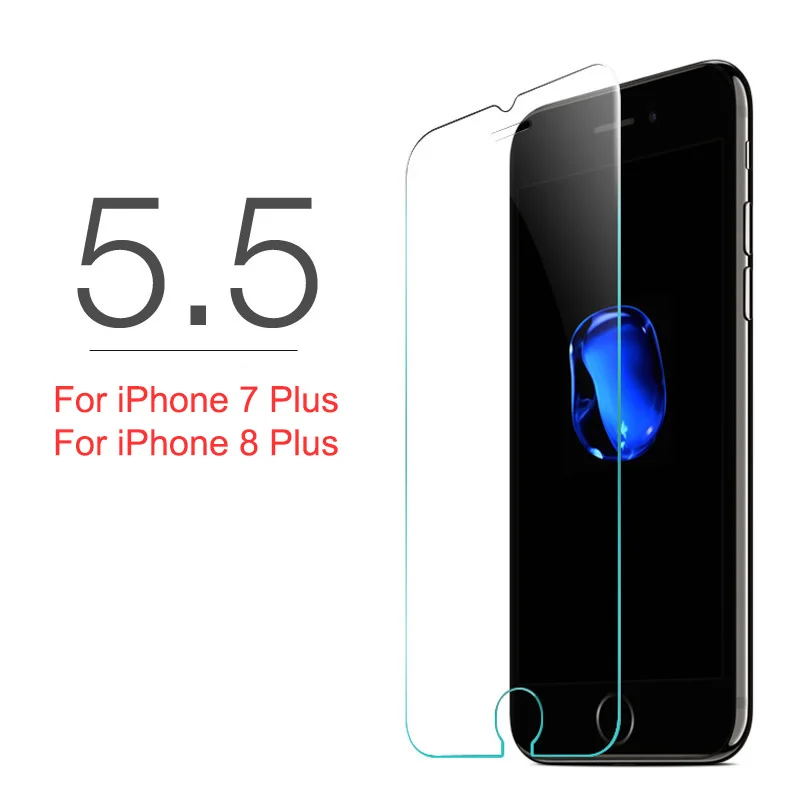 10 шт закаленное стекло для iPhone 11 Pro Max Защита экрана для iPhone X XS MAX XR на iPhone 7 8 6 6s Plus 5 5S 11 Pro - Цвет: For i7 PLUS 8 PLUS
