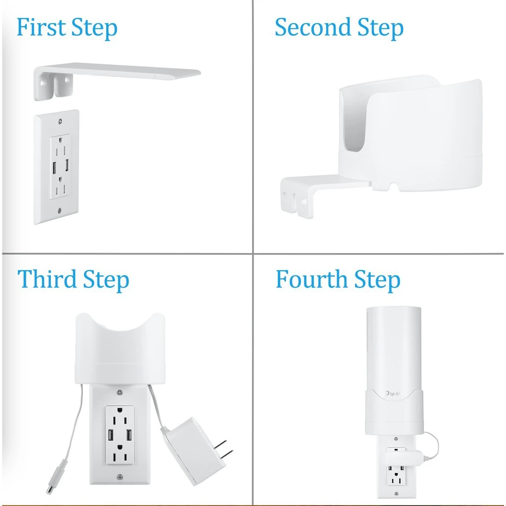 Stanstar-suporte de Parede para Deco m4 e4 p9 Malha Doméstica Inteira Sistema Wifi Suporte com Gerenciamento de Cabos - Image 6