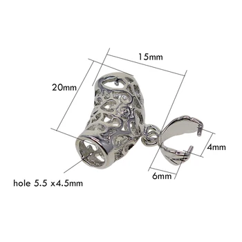 

18pcs Pendant Pinch Bails Clasps Bracelet Pendant Making Finding Decor