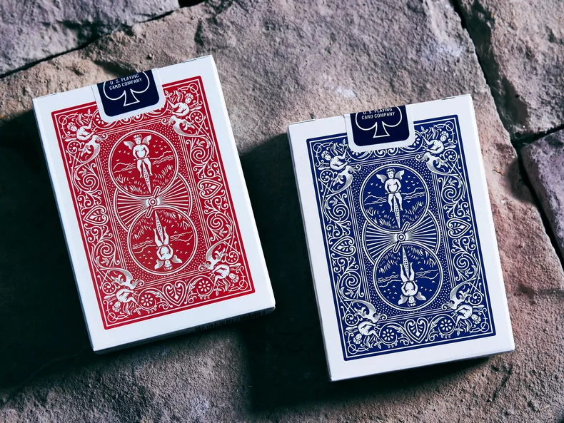 Велосипедные игральные карты Gaff Deck красные/синие редкие ограниченная серия