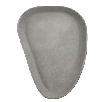 

Cement Designed Fruit Plate Jewelry Storage Dish Nordic Style Storage Tray Grey