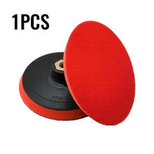 Tampons de support en plastique, 5 pouces, 125mm, crochet et boucle, outil abrasif à filetage M14, support de disque de polissage adhésif