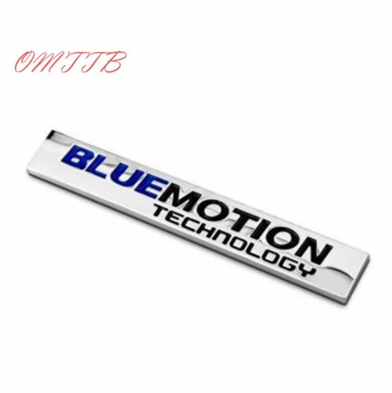 Белый 1 шт. 3D хромированные автомобильные наклейки Bluemotion для Volkswagen vw Scirocco Touareg Tiguan Golf Jetta эмблема значок для стайлинга автомобилей - Название цвета: Белый