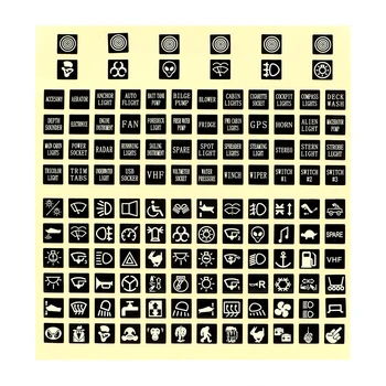 

LEEPEE Rocker Switch Label PVC Luminous Car Sticker Circuit Panel Decal Switches Relay Decoration