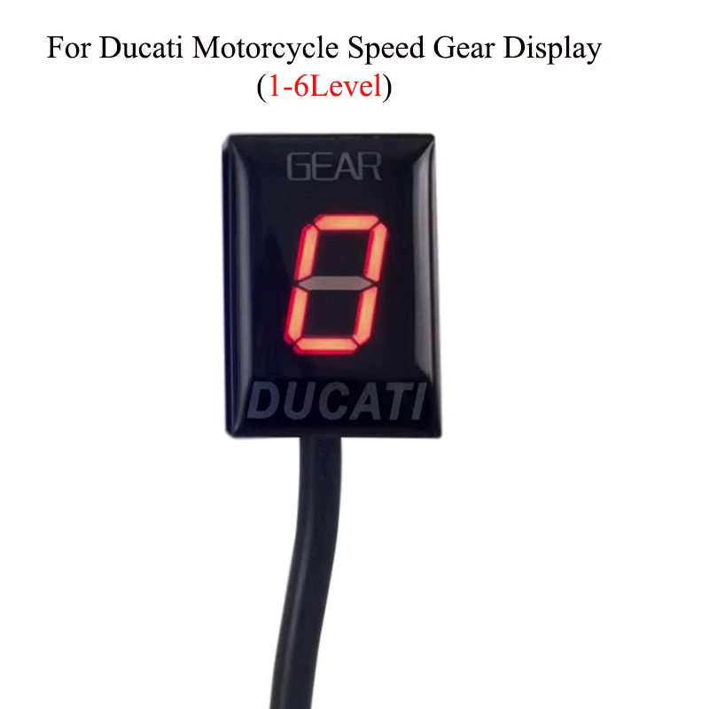 

Motorcycle Gear Indicator For Ducati Cafe Racer Monster 696 796 1100 Scrambler 400 Ecu Plug Mount Speed Gear Display 1-6 Level