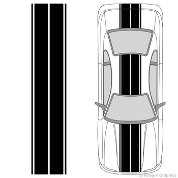 

For Universal Vinyl Dual Rally Racing Stripes for any Car or Truck Decals Car styling