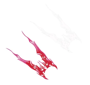 

2Pcs Car Auto Flame Fire Motorcycle Car Stickers Whole Body Decal Decor Covers Protector Car Sticker Car-Styling Accessories