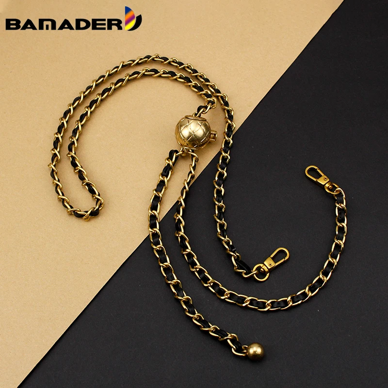 Chain-Strap Replacement Luxury Bead-Decoration-Bag Metal BAMADER Round Brand High-Quality