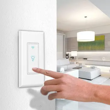

Touch Switch Smart Light Switch Panel Wall interruptor Gang wifi light switch US Standard Work with Alexa Google Home