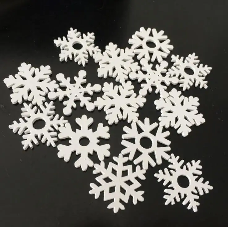 白色雪花圣诞系列木片1