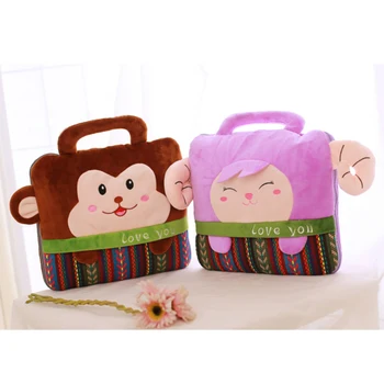 

Cute Children Cartoon Air Conditioning Dual-Use Pillow Quilt Plush Toy Sleeping Cushion Stuffed Simulation Animal Toy