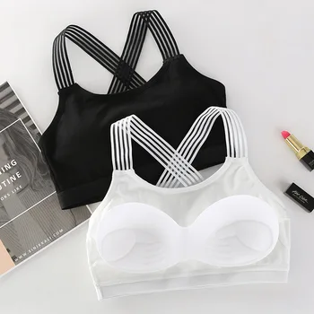 Women Yoga Sport Bra Women Shockproof Sexy Back Sports Bras Breathable Athletic Fitness Running Gym Vest Tops Sportswear