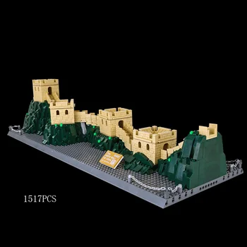 

World famous Historical Architecture Great Wall of China building block assemble model bricks educational toy for gift