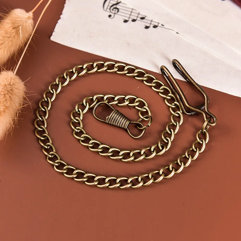 1PCS Watch Chains Fashion Chain For Antique Quartz Vintage Pocket Watch Bronze Alloy Pocket