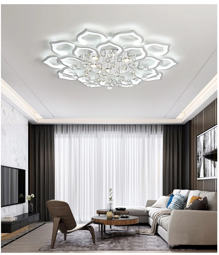 long chandelier Modern Crystal Chandelier Ceiling Chandeliers For Living Room Lamp Bedroom Kitchen Lustre Indoor Lighting LED Fixtures  Lights dining room chandeliers