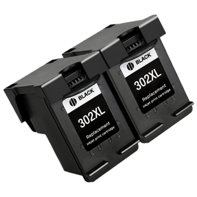 

2Pcs 302XL Remanufactured Cartridge Replacement for HP 302 HP302 XL Ink Cartridge for Deskjet 1110 1111 1112 2130 2131 Printer