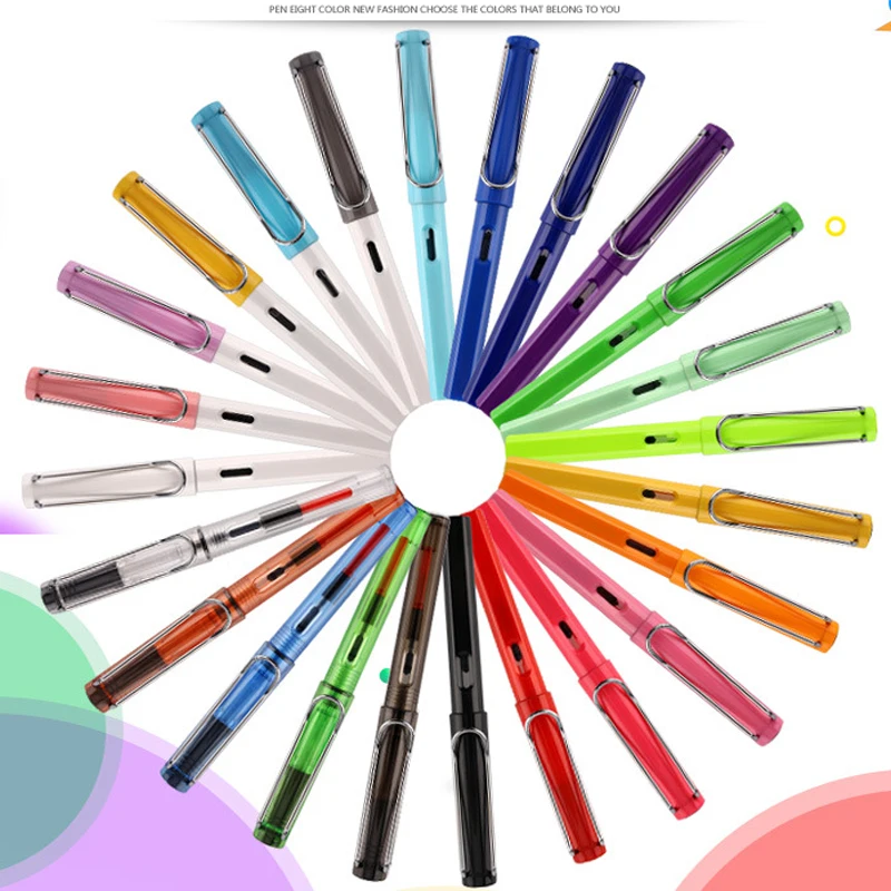 1 шт. список высокое качество различные перьевые ручки цвета перьевые школьные канцелярские принадлежности для студентов