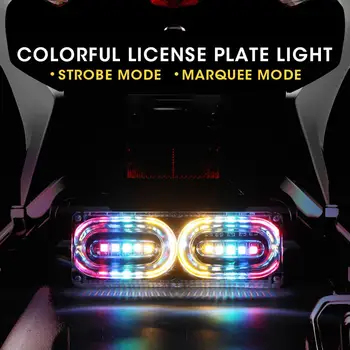 

Motorcycle Modified Cool License Plate Light aluminum alloy bottom plate + pc transparent jacket