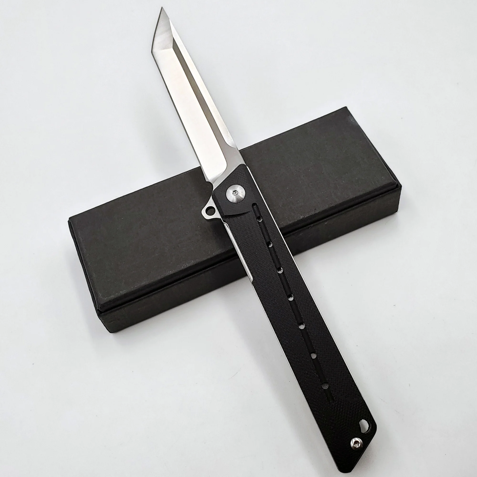 Günstige JSSQ Flash tanto Folding Messer D2 Klinge G10 Griff Taktisches Messer Outdoor Jagd Camping Kampf Armee Messer EDC Werkzeug