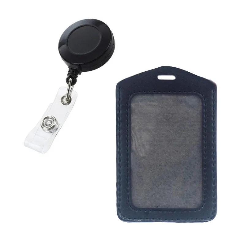 Tarjeteros de banco para hombre y mujer, tarjeta de identificación o de autobús, insignia de identificación con etiqueta retráctil, suministros de oficina, venta al por mayor, nuevos