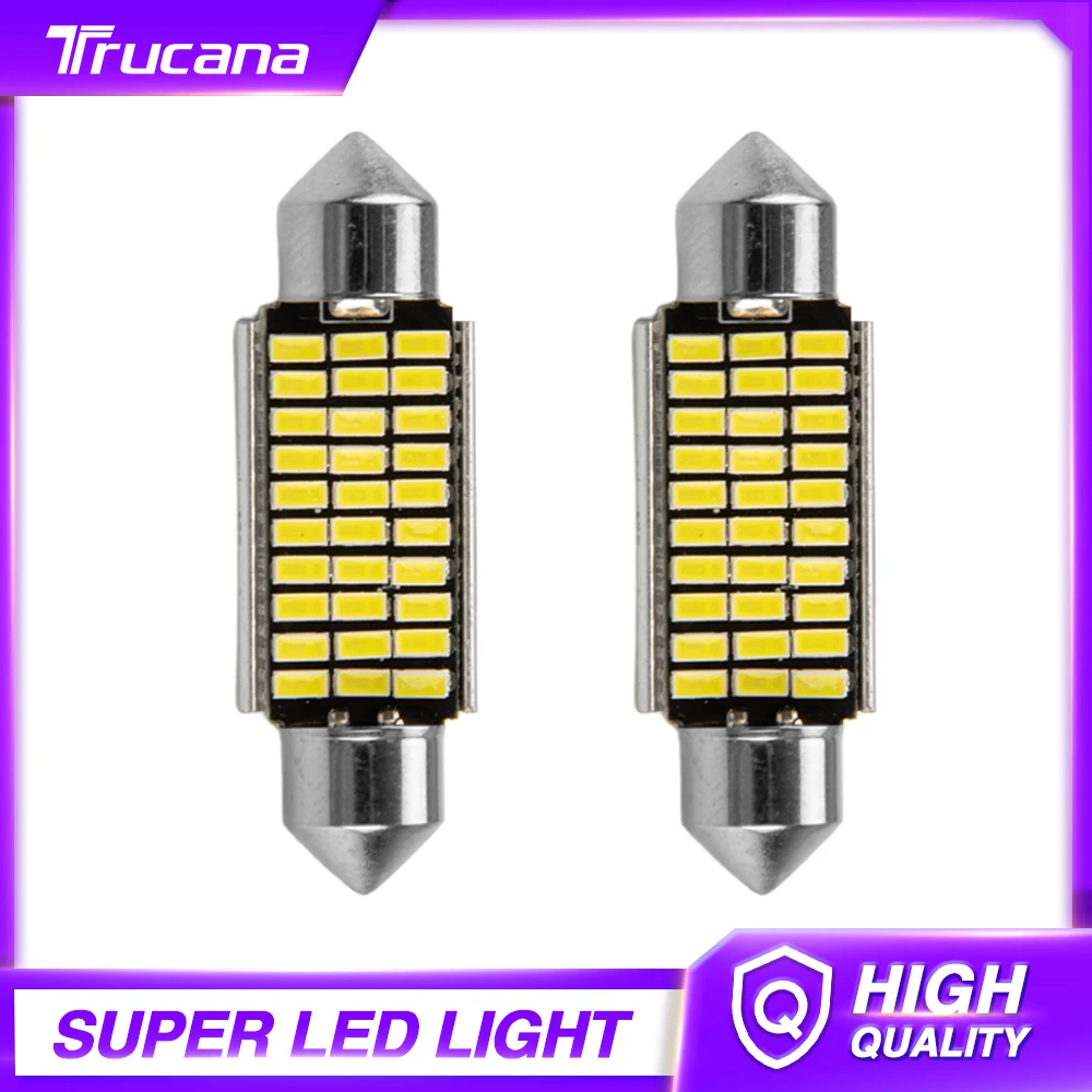 Trucana 2PCS Car LED Festoon Dome 39mm C5W 3030 LED Interior Car Light