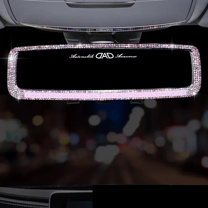 Кристалл алмазы зеркало заднего вида крышка Bling Стразы зеркало заднего вида украшение для женщин авто отделка интерьера