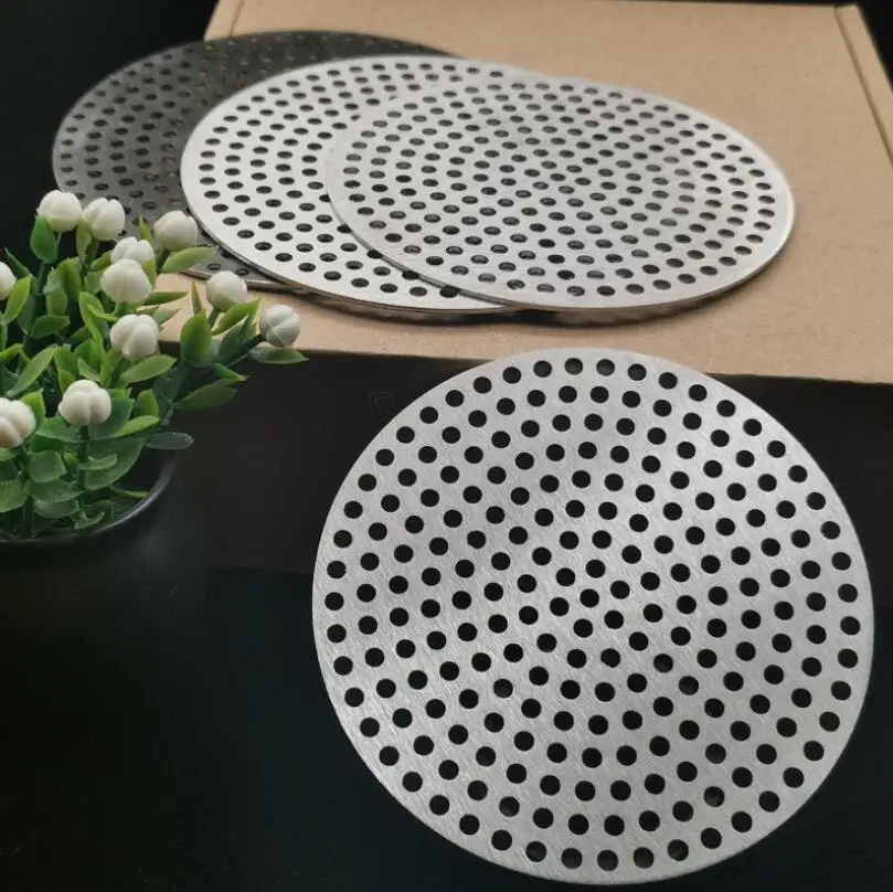 304 Stainless Steel Round Floor Drain Cover Hair Filter Bathroom Garden Toilet Prevent Debris Clogging Drain